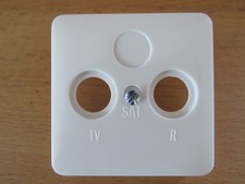 Gira, Abdeckung, SAT-Anschluss, 2 loch, weiß, Art. 2041