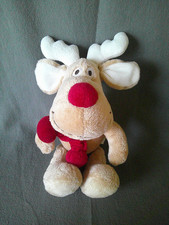 TCHIBO TCM  ELCH RENTIER MIT ROTER NASE  KUSCHELTIER