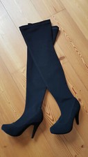 Damen Overknee Stiefel Plateau Damenschuhe Club Party High Heels SeXy Gr. 36