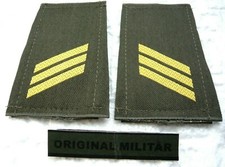 KLETT Rangabzeichen Marine Hauptgefreiter gold/oliv Schulter Klappen Schlaufen  