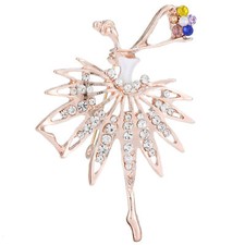 Brosche Ballerina Rosegold