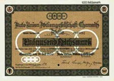 Auto Union AG AUDI DKW Horch Wanderer 1932 Chemnitz Ingolstadt VW Zwickau 1000 M