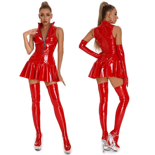 Damen latex leder glänzend - damen,