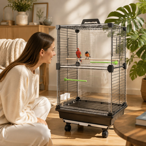 Großer vogelkäfig - großer,