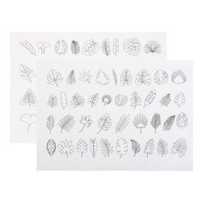  2 Sheets Sticken Vorlagen