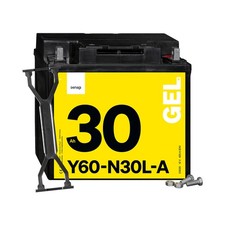 Denagi 30Ah Motorradbatterie GEL 12V Y60-N30L-A 53030 C60-N30L-A