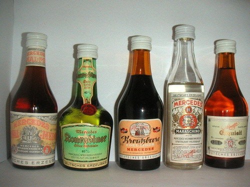 Miniaturflaschen schnaps - 5x,