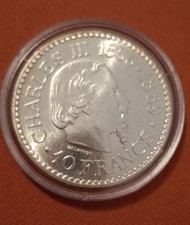 Monaco 10 Francs 1966 Rainer LLL Silber PP