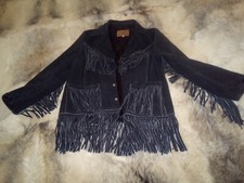 Fransen Lederjacke unisex Gr. 38, original u. neu aus MEX, Square Dance, Western