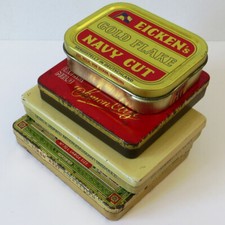 GOLD FLAKE ~ PTEO MARQUESAS ~ 2 x SIMON ARZT Konvolut 4 antike Zigaretten Dosen