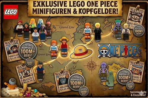 Lego one piece - one, figuren