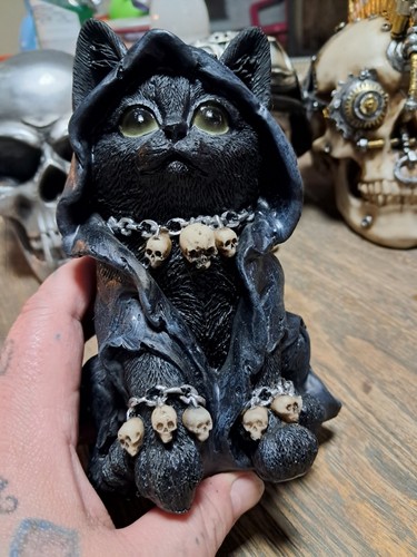 Katzenfigur gothic katze - katzenfigur,