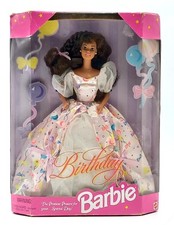 1996 Birthday Barbie Doll / Brunette Geburtstag Puppe / Mattel 16000, NrfB