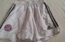 FC BAYERN MÜNCHEN adidas-Fussball-Trikotshorts-Hose Größe Ca. 176 - S  Weiss