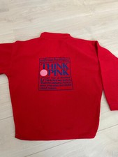 Pullover Damen S Rot Fleece Think Pink