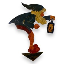 1930er Zwergen-Holzbild