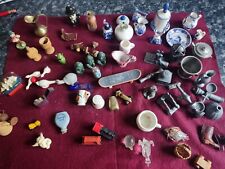 77 Figuren Objekte Setzkasten Puppenstube Deko - Delft, Messing, Zinn,Metall..