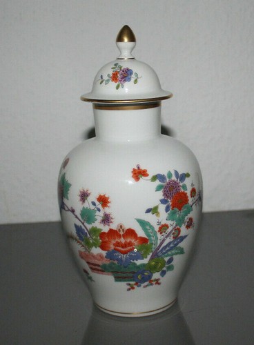 Meissen deckelvase indische - meissen,, deckelvase,