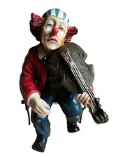 Clown Figur mit GEIGE sitzend