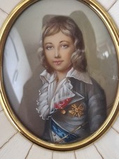 Signierte Porträt-Miniatur