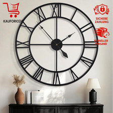 XXL Wanduhr Metall 100CM