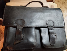 orginal ruitertassen Schultasche, Bürotasche, Leder, schwarz, vintage, retro
