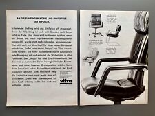 Vitra Office Bellini Collection Stuhl Chair 1985 Vintage Advert Werbung Reklame