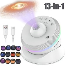 LED Sternenhimmel Projektor HD Planetarium Nachtlicht 13 in 1 Galaxy Film Discs