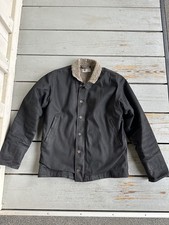 Tellason, Blubaugh N1 Deck Jacket, Size M,14 oz black selvedge Denim,made in USA