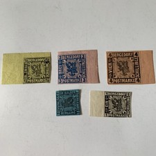 Briefmarke Altdeutsch Bergedorf Mi.Nr.1-5