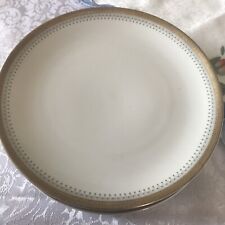 4 Stück Kuchenteller Winterling Bavaria Germany Weiß Goldränder Goldmuster Alt