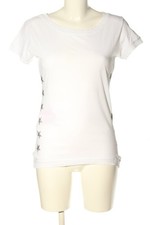 JOLINA DALLAS T-Shirt Damen Shirt Gr. DE 38 weiß-silberfarben Casual-Look