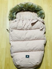 Elodie Details Fußsack – Rosa, Daune, wasserabweisend, wie neu!