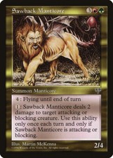 Sawback Manticore Mtg Magic English EX