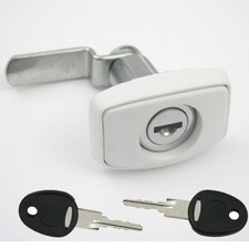 Klappenschloss Schloss Serviceklappe Gaskasten Wohnwagen Wohnmobil Caravan weiß 