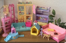 Barbie Wohnzimmer Living Room Möbel Furniture Hund Dog Shelly Kelly Playset