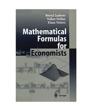 Mathematische Formeln für Ökonomen., Tierärzte, Klaus