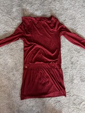 Weinrotes Langarmkleid von Esprit – elegant, Damen, wie neu