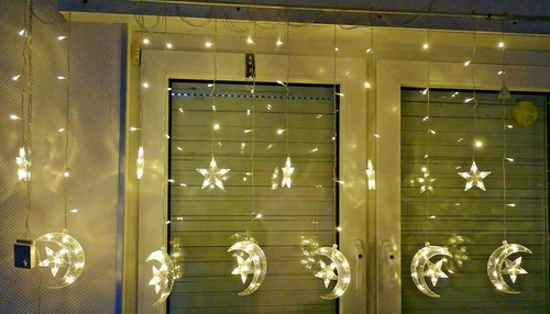 Lichtervorhang mond - lichtervorhang, &
