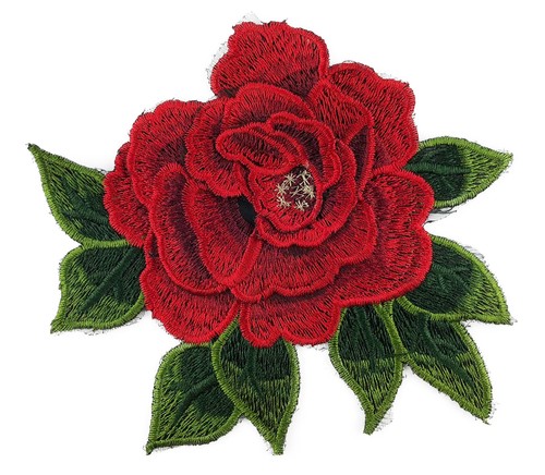 Rote rose stickerei - rote,