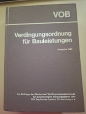 Verdingungsordnung für Bauleistungen: VOB 1992. Gesamtausgabe Ausg. 1992. ; [Hau