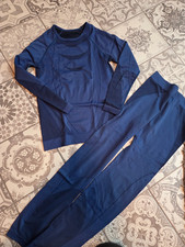Thermowäsche Funktionswäsche Skiwäsche Winter 2teilig Langarm Hose Gr.134/140