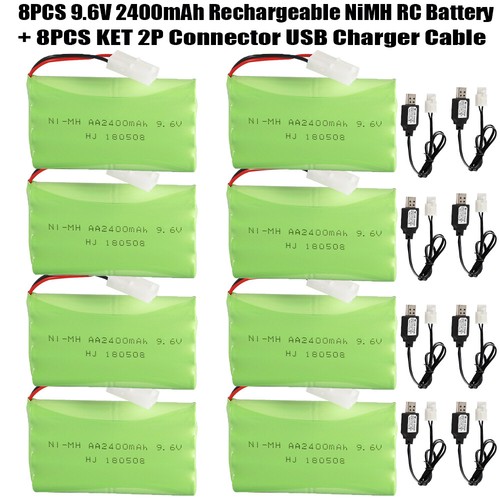 2400mah rechargeable nimh - 9.6v,