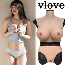 A-H Cup Silikon Brüste+Gefälschte Vaginalhose Silikon Brust Cross Dressing Queen