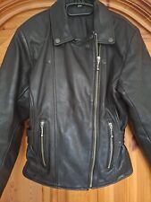 Lederjacke Bikerjacke Schwarz
