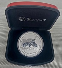 2008 lunar maus silbermünze - maus,