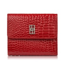 Kleine rote Damenlederbörse