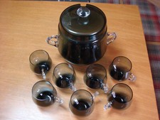 Bowle Set Bohle Schale + 7 Gläser DDR