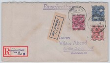 Bizone Luftpost-R-Brief