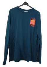 ADIDAS Adventure Herren Langarmshirt Gr. M Outdoor Longsleeve Petrol Blau FR0587